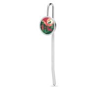 Segnalibro con scena natalizia con ciondolo in metallo da appendere, per gli amanti della lettura, regalo di apprezzamento degli insegnanti, San Valentino, festa della mamma, Natale, compleanno per