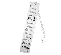 Segnalibro con scritta "Good Friend" per la lettura di donne, regalo di amicizia per amanti dei libri, regali per la migliore amica, in acciaio inox, segnalibro per lettore, bestie, sorella, migliore