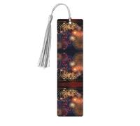 Segnalibro con stampa a fuochi d'artificio, 5 pezzi, simpatici segnalibri in legno per uomini e donne, marchio unico da leggere, regalo ideale