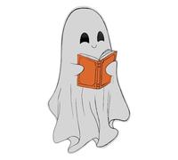 Segnalibro da leggere - Segnalibri divertenti a forma di fantasma | Etichette trasparenti per studenti, scrittori, lettura romanzi, bambini, amici, decorazione di Halloween