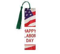 Segnalibro decorativo per la Festa del Lavoro, segnalibri in legno con nappa, segnalibro per gli amanti dei libri, segnalibri di pagina, regali di lettura per donne e uomini, etichetta per segnalibr