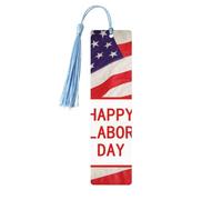Segnalibro decorativo per la Festa del Lavoro, segnalibri in legno con nappa, segnalibro per gli amanti dei libri, segnalibri di pagina, regali di lettura per donne e uomini, etichetta per segnalibr