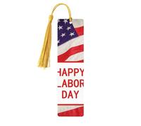 Segnalibro decorativo per la Festa del Lavoro, segnalibri in legno con nappa, segnalibro per gli amanti dei libri, segnalibri di pagina, regali di lettura per donne e uomini, etichetta per segnalibr