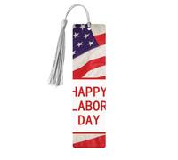Segnalibro decorativo per la Festa del Lavoro, segnalibri in legno con nappa, segnalibro per gli amanti dei libri, segnalibri di pagina, regali di lettura per donne e uomini, etichetta per segnalibr