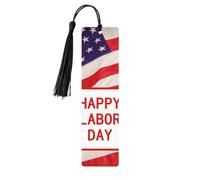 Segnalibro decorativo per la Festa del Lavoro, segnalibri in legno con nappa, segnalibro per gli amanti dei libri, segnalibri di pagina, regali di lettura per donne e uomini, etichetta per segnalibr