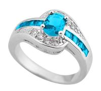 Segnalibro degli anelli da donna, con pietra portafortuna, anello di fidanzamento per donne, anniversario, matrimonio, anello di promessa O anelli 40, 10, lega di alluminio, Nessuna pietra preziosa