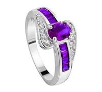 Segnalibro degli anelli da donna, con pietra portafortuna, anello di fidanzamento per donne, anniversario, matrimonio, anello di promessa O anelli 40, 6, lega di alluminio, Nessuna pietra preziosa