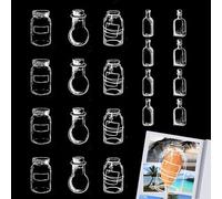 Segnalibro di fiori secchi | 20 pezzi Segnalibro trasparente pressato | floreale trasparente per il club del libro dei lettori scolastici