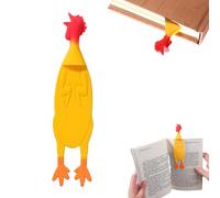Segnalibro di pollo in silicone - Segnalibro Segna facilmente le pagine con il design del pollo che urla, comodo per la lettura di materiali didattici e domestici | Per studenti, insegnanti e a