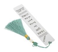 Segnalibro in Acciaio Inossidabile Bianco, Creativo e Vintage | Sottile e Leggero, Superficie Liscia e Chiara, per Libri e Riviste in Ufficio o Biblioteca