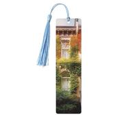 Segnalibro in legno a foglia per gli amanti dei libri, segnalibri fai da te in legno da appendere etichette in legno con nappe colorate, etichette in legno, ornamenti, regalo insolito per uomini e