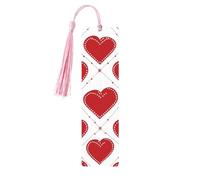 Segnalibro in legno a forma di cuore con tasse, segnalibri romantici per donne, uomini, amanti dei libri, segnalibri per studenti, insegnanti, scrittori, regali