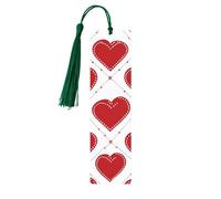 Segnalibro in legno a forma di cuore con tasse, segnalibri romantici per donne, uomini, amanti dei libri, segnalibri per studenti, insegnanti, scrittori, regali