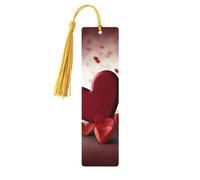Segnalibro in legno a forma di cuori con amore, per uomini, donne, insegnanti, regalo vintage, fatto a mano, segna libri per leggere le pagine, etichette regalo da appendere, ornamenti segnalibri in