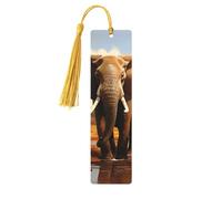 Segnalibro in legno a forma di famiglia di elefanti, per uomini, donne, insegnanti, regalo vintage, fatto a mano, segna libri per leggere le pagine, etichette regalo da appendere, ornamenti segnalibri