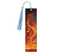 Segnalibro in legno a forma di nota musicale con fiamma rossa, per uomini, donne, insegnanti, regalo vintage, fatto a mano, segna libri per leggere le pagine, etichette regalo da appendere, ornamenti