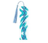 Segnalibro in legno celeste - Design con tazza anni '90, decorazione ideale per gli amanti dei libri, libri con copertina rigida, diari, diari e altro ancora