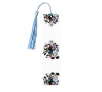 Segnalibro in legno celeste - double-face sotto la coda piena stampa decorativa per sala studio, ufficio, aula, biblioteca