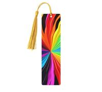 Segnalibro in legno color arcobaleno per uomini donne insegnanti regalo vintage fatto a mano segni di libri per leggere pagine marcatori da appendere etichette regalo ornamenti segnalibri in legno con