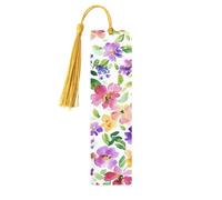 Segnalibro in legno con fiori colorati e margherite, segnalibri floreali per donne e uomini amanti dei libri, segnalibri per studenti, insegnanti, scrittori, regali