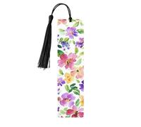 Segnalibro in legno con fiori colorati e margherite, segnalibri floreali per donne e uomini amanti dei libri, segnalibri per studenti, insegnanti, scrittori, regali