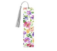 Segnalibro in legno con fiori colorati e margherite, segnalibri floreali per donne e uomini amanti dei libri, segnalibri per studenti, insegnanti, scrittori, regali