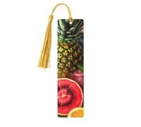 Segnalibro in legno con frutta fresca e succosa, per uomini, donne, insegnanti, regalo vintage, fatto a mano, segna libri per leggere le pagine, etichette regalo da appendere, ornamenti segnalibri in