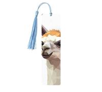Segnalibro in legno con nappe in legno da appendere alpaca avatar segnalibri fatti a mano ornamenti vintage in legno segni di libri artigianali fantasia libro lettura segnapagina per donne uomini