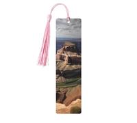 Segnalibro in legno con nappe in legno da appendere Grand Canyon Arizona Segnalibri fatti a mano Ornamenti Vintage Segnalibri in legno Fancy Craft Book Mark Lettura Pagina Marcatori per donne uomini