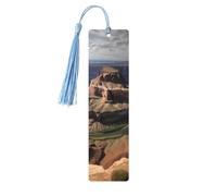 Segnalibro in legno con nappe in legno da appendere Grand Canyon Arizona Segnalibri fatti a mano Ornamenti Vintage Segnalibri in legno Fancy Craft Book Mark Lettura Pagina Marcatori per donne uomini
