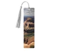 Segnalibro in legno con nappe in legno da appendere Grand Canyon Arizona Segnalibri fatti a mano Ornamenti Vintage Segnalibri in legno Fancy Craft Book Mark Lettura Pagina Marcatori per donne uomini