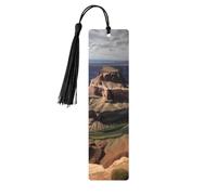 Segnalibro in legno con nappe in legno da appendere Grand Canyon Arizona Segnalibri fatti a mano Ornamenti Vintage Segnalibri in legno Fancy Craft Book Mark Lettura Pagina Marcatori per donne uomini