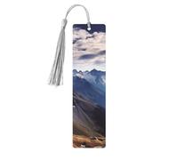 Segnalibro in legno con panorama delle Alpi, per uomini, donne, insegnanti, regalo vintage, fatto a mano, segna libri per leggere le pagine, etichette regalo da appendere, ornamenti segnalibri in