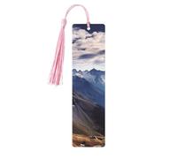 Segnalibro in legno con panorama delle Alpi, per uomini, donne, insegnanti, regalo vintage, fatto a mano, segna libri per leggere le pagine, etichette regalo da appendere, ornamenti segnalibri in