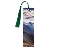 Segnalibro in legno con panorama delle Alpi, per uomini, donne, insegnanti, regalo vintage, fatto a mano, segna libri per leggere le pagine, etichette regalo da appendere, ornamenti segnalibri in
