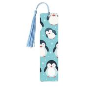 Segnalibro in legno con simpatici pinguini e animali dell'Antartide, per donne e uomini amanti dei libri, segnalibri per studenti, insegnanti, scrittori, regali