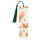Segnalibro in legno con simpatici scoiattoli per gli amanti dei libri, segnalibri fai da te in legno da appendere con nappe colorate, etichette in legno, ornamenti, regalo insolito per uomini e donne