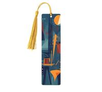 Segnalibro in legno con tasse, violoncello e violino, segnalibri musicali colorati per donne, uomini, amanti dei libri, segnalibri per studenti, insegnanti, scrittori, regali