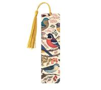 Segnalibro in legno con uccelli nel mio giardino, per uomini, donne, insegnanti, regalo vintage, fatto a mano, segna libri per leggere le pagine, etichette regalo da appendere, ornamenti segnalibri in