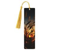 Segnalibro in legno di grano marrone notte, per uomini, donne, insegnanti, regalo vintage, fatto a mano, segna libri per leggere le pagine, etichette regalo da appendere, ornamenti segnalibri in legno