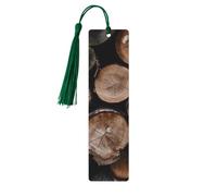 Segnalibro in legno marrone e nero, segnalibro fai da te in legno con nappe colorate, etichette regalo in legno, regalo insolito per gli amanti dei libri, uomini e donne