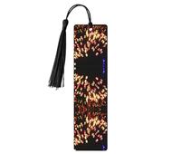 Segnalibro in legno nero - Lanterna di carta double-face con stampa completa per libri, diari, quaderni - ideale come regalo premuroso