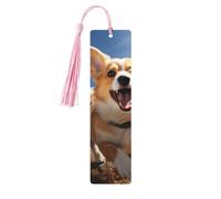 Segnalibro in legno per uomini e donne che corrono segnalibri in legno unici fatti a mano con nappa ciondolo segnalibro artigianale per amanti dei libri regalo di compleanno insegnanti