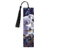 Segnalibro in legno per uomini e donne novità bavaglio segnalibro per gli amanti dei libri unico segna libro fatto a mano con nappa ciondolo artigianale adorabile koala segni di libri accessori