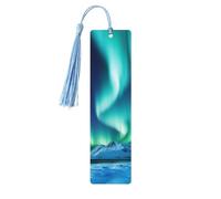 Segnalibro in legno per uomini e donne novità bavaglio segnalibro per gli amanti dei libri unico segna libro fatto a mano con nappa ciondolo artigianato aurora boreale segni di libri accessori