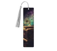 Segnalibro in legno per uomini e donne personalizzato intaglio in legno con nappa ciondolo carillon da sogno segnalibro per amanti dei libri regalo di compleanno studenti insegnanti regalo