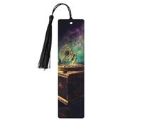Segnalibro in legno per uomini e donne personalizzato intaglio in legno con nappa ciondolo carillon da sogno segnalibro per amanti dei libri regalo di compleanno studenti insegnanti regalo