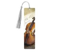 Segnalibro in legno per uomini e donne personalizzato intaglio in legno con nappa ciondolo farfalla e violoncello segnalibro per gli amanti dei libri regalo di compleanno studenti insegnanti regalo