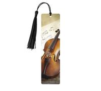 Segnalibro in legno per uomini e donne personalizzato intaglio in legno con nappa ciondolo farfalla e violoncello segnalibro per gli amanti dei libri regalo di compleanno studenti insegnanti regalo