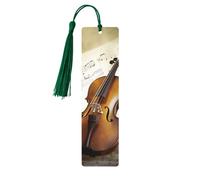 Segnalibro in legno per uomini e donne personalizzato intaglio in legno con nappa ciondolo farfalla e violoncello segnalibro per gli amanti dei libri regalo di compleanno studenti insegnanti regalo